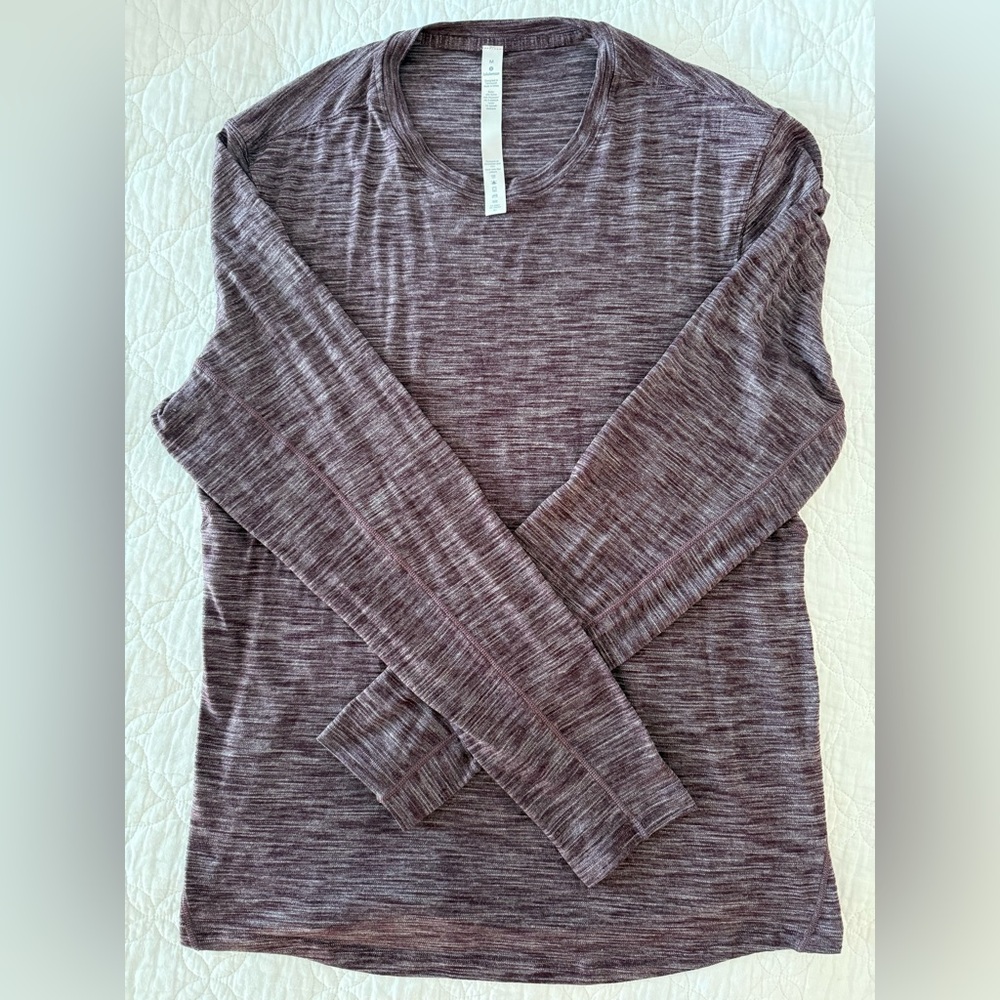 lulu lemon purple long sleeve top